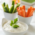 Des dips de légumes pour illustrer le dip bend !
