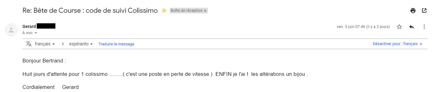Gérard Canale BDC témoignage de Gérard à propos de l'harmonica bête de course au niveau des altérations